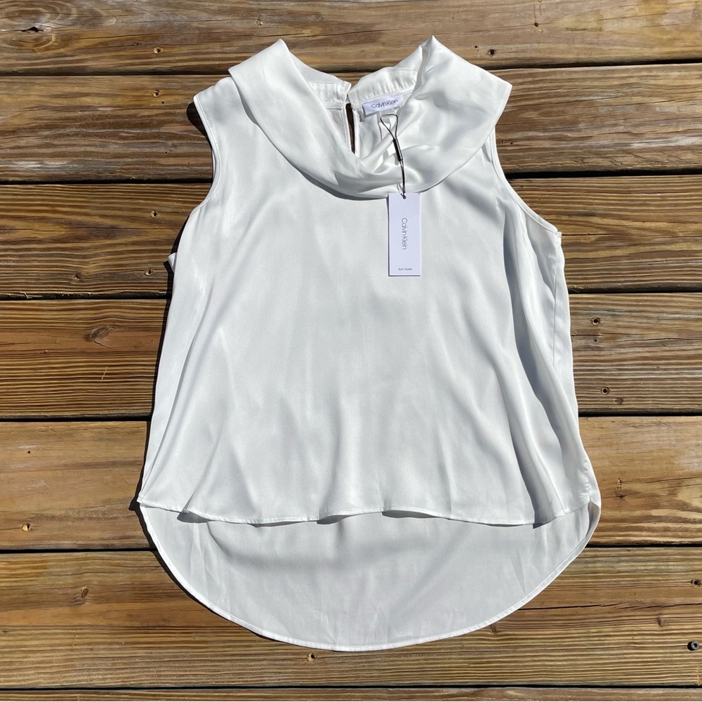 Calvin Klein White Formal Blouse